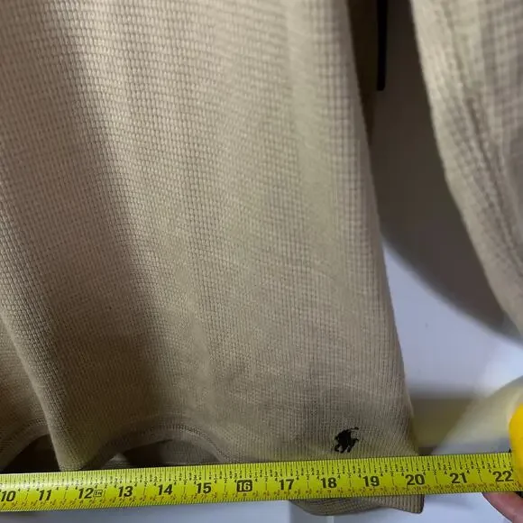 •NWT• POLO Ralph Lauren Tan long sleeve sleepwear in Large - Picture 9 of 12